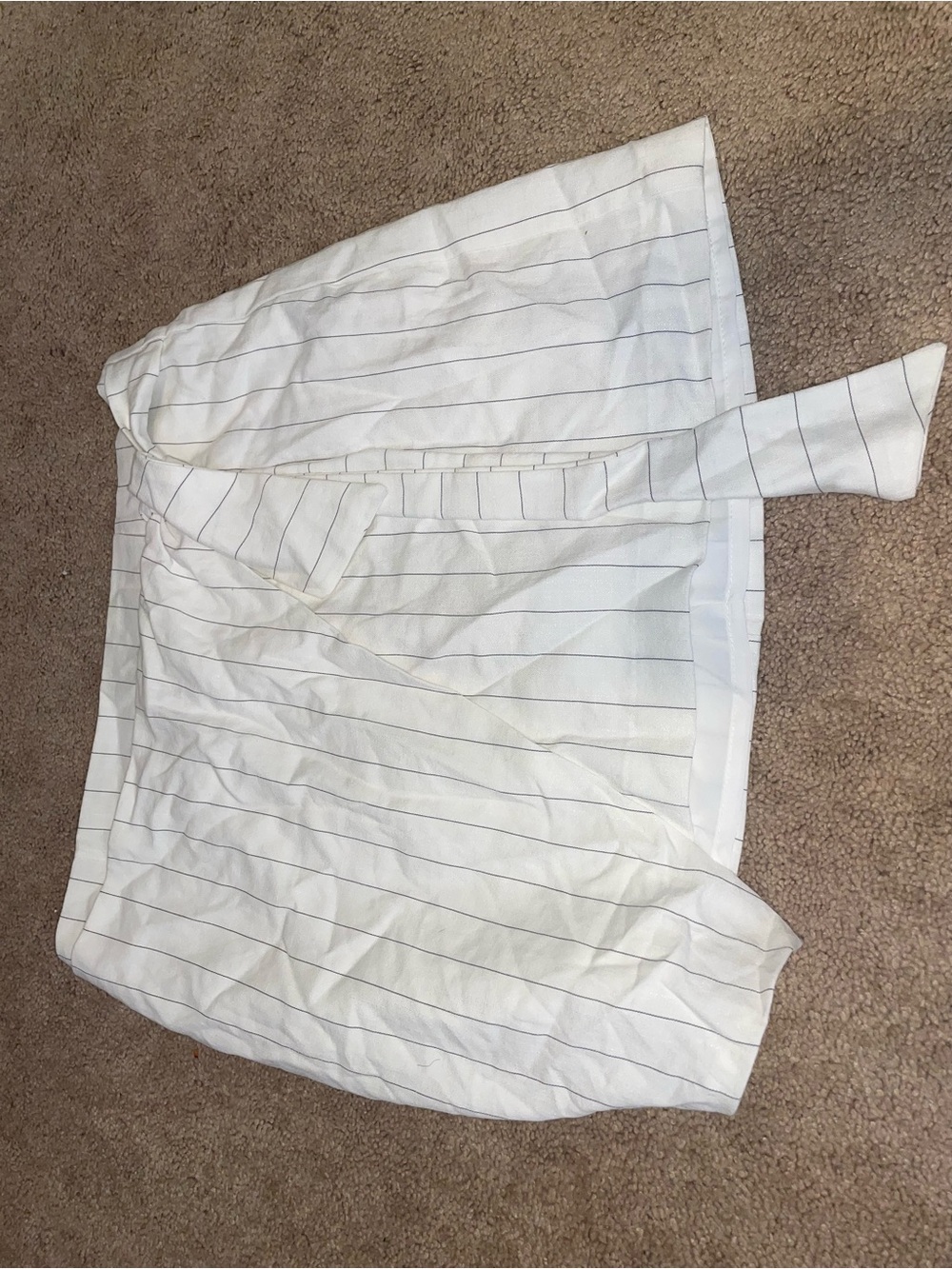 maison d’ ameli paris Pinstripe Wrap Skirt